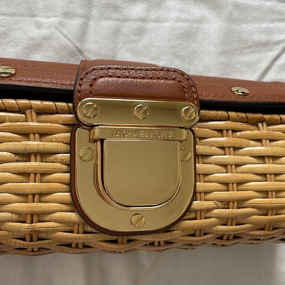 Michael Kors Basket Weave Clutch - Picture 2 of 3